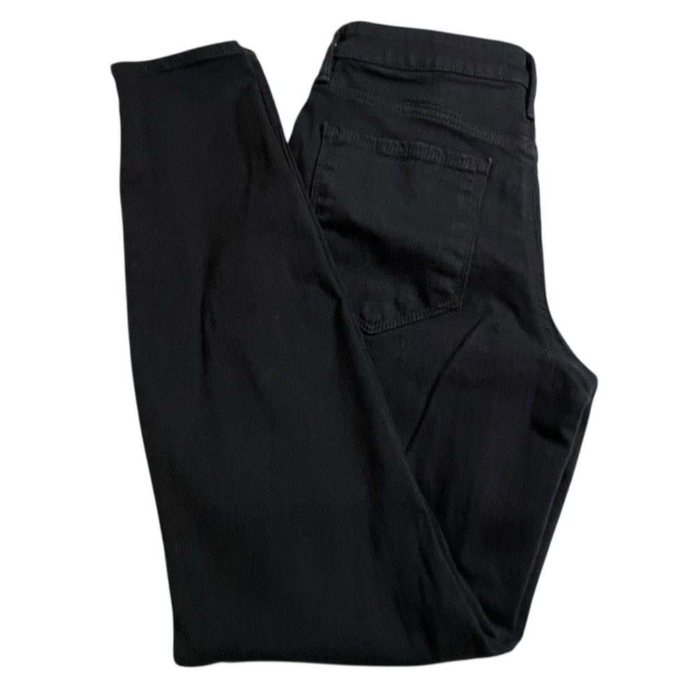 Athleta Sculptek Womens 6 Petite Black‎ Stretch Mid Rise Skinny Jeans #631647